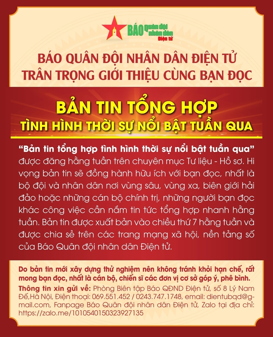 Bản tin thời sự tổng hợp nổi bật tuần 2 tháng 1-2023